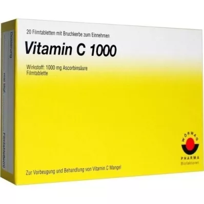 VITAMIN C 1000 filmomhulde tabletten, 20 stuks VITAMIN C 1000 filmomhulde tabletten, 20 stuks