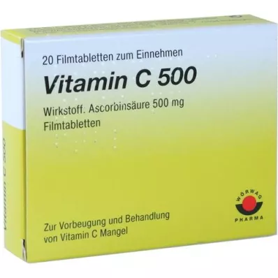 VITAMIN C 500 filmomhulde tabletten, 20 stuks
