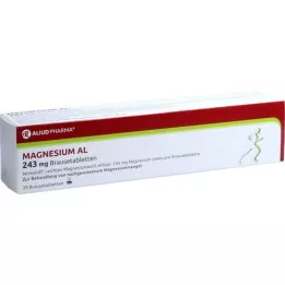 MAGNESIUM AL 243 mg bruistabletten, 20 stuks