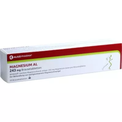 MAGNESIUM AL 243 mg bruistabletten, 20 stuks