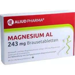 MAGNESIUM AL 243 mg bruistabletten, 60 st
