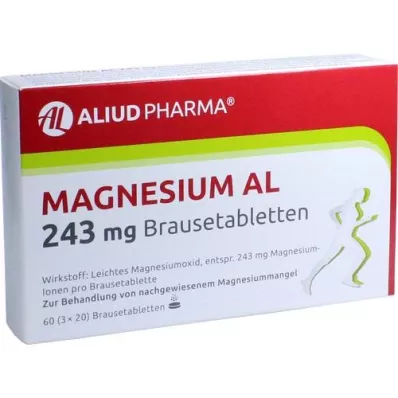 MAGNESIUM AL 243 mg bruistabletten, 60 st MAGNESIUM AL 243 mg bruistabletten, 60 st