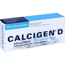 CALCIGEN D 600 mg/400 IE kauwtabletten, 50 stuks