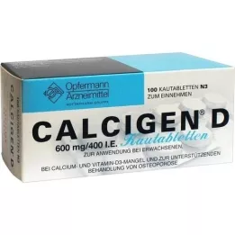 CALCIGEN D 600 mg/400 IE kauwtabletten, 100 stuks