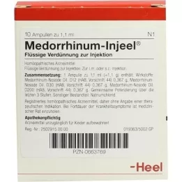 MEDORRHINUM Injeel-ampullen, 10 stuks