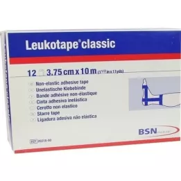 LEUKOTAPE Klassiek 3,75 cmx10 m blauw, 12 st