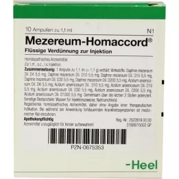 MEZEREUM HOMACCORD Ampullen, 10 stuks