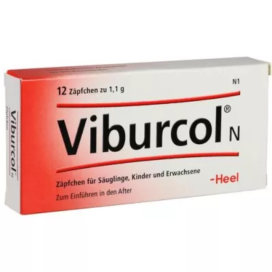 VIBURCOL N zetpillen voor kinderen en babys, 12 stuks VIBURCOL N zetpillen voor kinderen en babys, 12 stuks