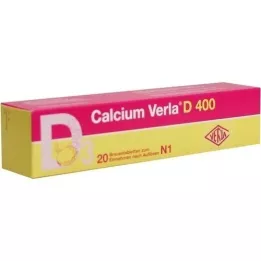 CALCIUM VERLA D 400 bruistabletten, 20 st