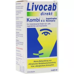 LIVOCAB directe combinatie 4 ml oogdruppels + 5 ml neusspray, 1 st