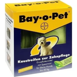BAY O PET Tandverzorging kauwstrips groene munt voor kleine honden, 140 g