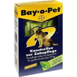 BAY O PET Tandpasta kauwstrips groene munt voor grote honden, 140 g