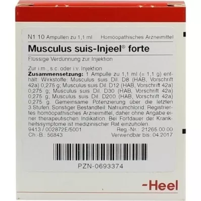 MUSCULUS SUIS Injeel forte ampullen, 10 stuks