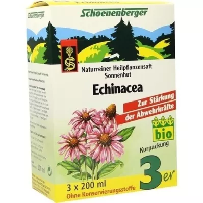 ECHINACEA SAFT Schoenenberger geneeskrachtige plantensappen, 3X200 ml