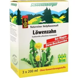LÖWENZAHN SAFT Schoenenberger geneeskrachtige plantensappen, 3X200 ml