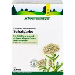 SCHAFGARBENSAFT Schoenenberger geneeskrachtige plantensappen, 3X200 ml