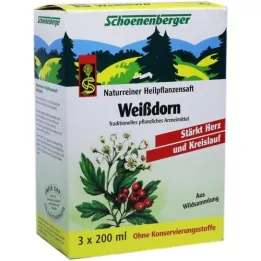 WEISSDORN SAFT Schoenenberger geneeskrachtige plantensappen, 3X200 ml