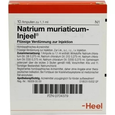 NATRIUM MURIATICUM INJEEL Ampullen, 10 stuks