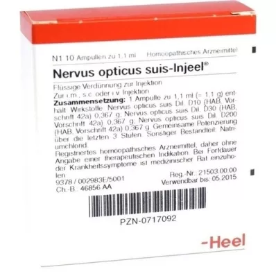 NERVUS OPTICUS suis Injeel ampullen, 10 stuks NERVUS OPTICUS suis Injeel ampullen, 10 stuks