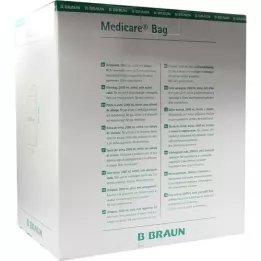 MEDICARE Bedzak steriel 2 l met 90 cm afvoerslang, 10 st