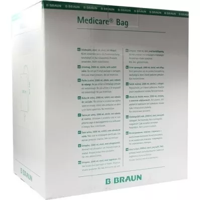 MEDICARE Bedzak steriel 2 l met 90 cm afvoerslang, 10 st