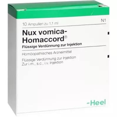 NUX VOMICA HOMACCORD Ampullen, 10 stuks NUX VOMICA HOMACCORD Ampullen, 10 stuks