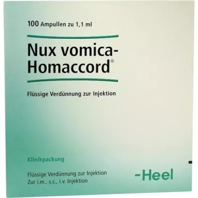 NUX VOMICA HOMACCORD Ampullen, 100 stuks NUX VOMICA HOMACCORD Ampullen, 100 stuks