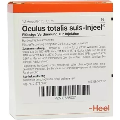 OCULUS totalis suis Injeel-ampullen, 10 stuks OCULUS totalis suis Injeel-ampullen, 10 stuks