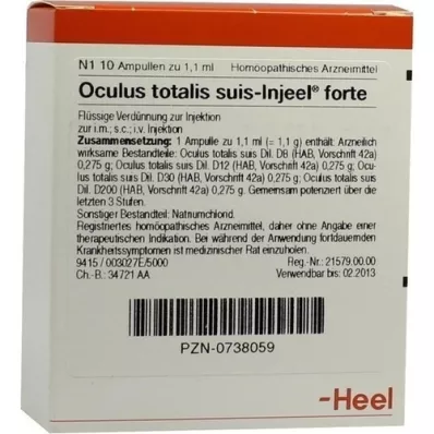OCULUS totalis suis Injeel forte ampullen, 10 stuks OCULUS totalis suis Injeel forte ampullen, 10 stuks