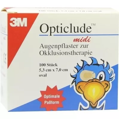 OPTICLUDE 3M midi 5,3x7 cm 1538/100, 100 stuks