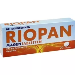 RIOPAN Maagtabletten kauwtabletten, 20 stuks