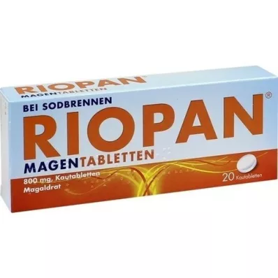 RIOPAN Maagtabletten kauwtabletten, 20 stuks RIOPAN Maagtabletten kauwtabletten, 20 stuks