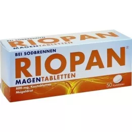 RIOPAN Maagtabletten kauwtabletten, 50 stuks