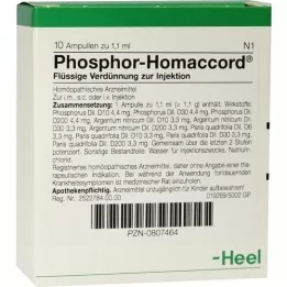 PHOSPHOR HOMACCORD Ampullen, 10 stuks