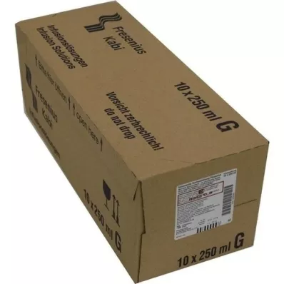 KOCHSALZLÖSUNG 0,9% glazen fles Fresenius, 10X250 ml KOCHSALZLÖSUNG 0,9% glazen fles Fresenius, 10X250 ml