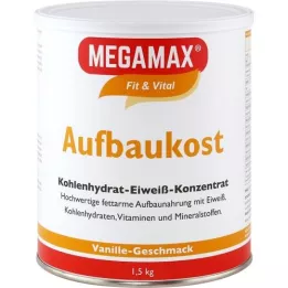 MEGAMAX Voedingswaarde vanillepoeder, 1,5 kg