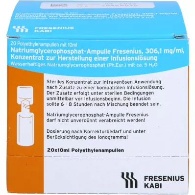 NATRIUMGLYCEROPHOSPHAT Ampul infusie-oplossing concentraat, 20X10 ml