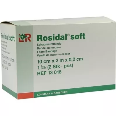 ROSIDAL Zacht verband 10x0,2 cmx2 m, 2 st