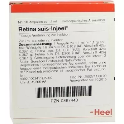 RETINA SUIS Injeel-ampullen, 10 stuks