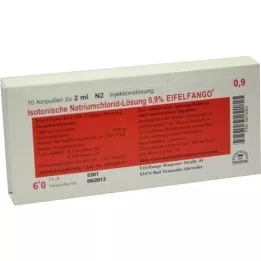 ISOTONISCHE NaCl-oplossing 0,9% Eifelfango Inj. oplossing, 10X2 ml