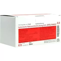 ISOTONISCHE NaCl-oplossing 0,9% Eifelfango Inj. oplossing, 50X2 ml
