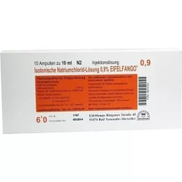 ISOTONISCHE NaCl-oplossing 0,9% Eifelfango Inj. oplossing, 10X10 ml