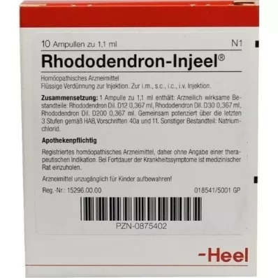 RHODODENDRON INJEEL Ampullen, 10 stuks