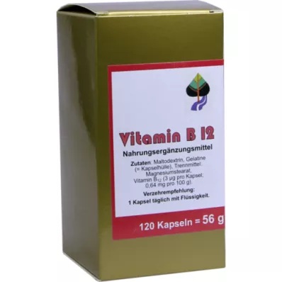 VITAMIN B12 CAPSULES, 120 stuks