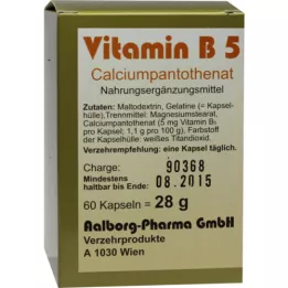 VITAMIN B5 CAPSULES, 60 stuks