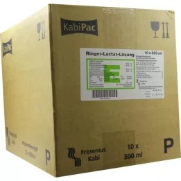 RINGER LACTAT Oplossing kunststof infusieoplossing, 10X500 ml