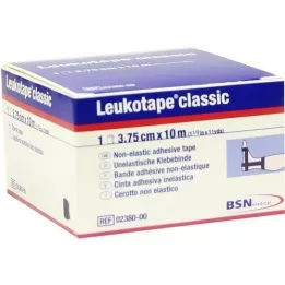 LEUKOTAPE Klassiek 3,75 cmx10 m zwart, 1 stuk