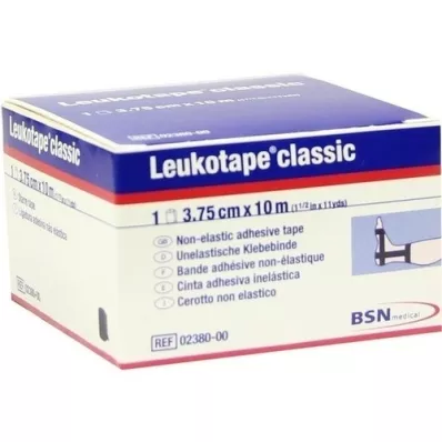 LEUKOTAPE Klassiek 3,75 cmx10 m zwart, 1 stuk LEUKOTAPE Klassiek 3,75 cmx10 m zwart, 1 stuk