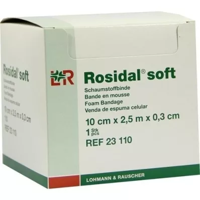 ROSIDAL Zacht verband 10x0,3 cmx2,5 m, 1 stuk ROSIDAL Zacht verband 10x0,3 cmx2,5 m, 1 stuk