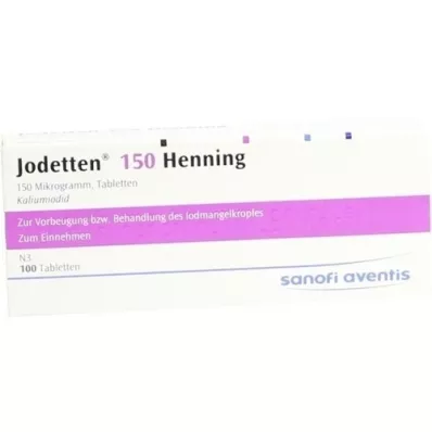 JODETTEN 150 Henning-tabletten, 100 st JODETTEN 150 Henning-tabletten, 100 st